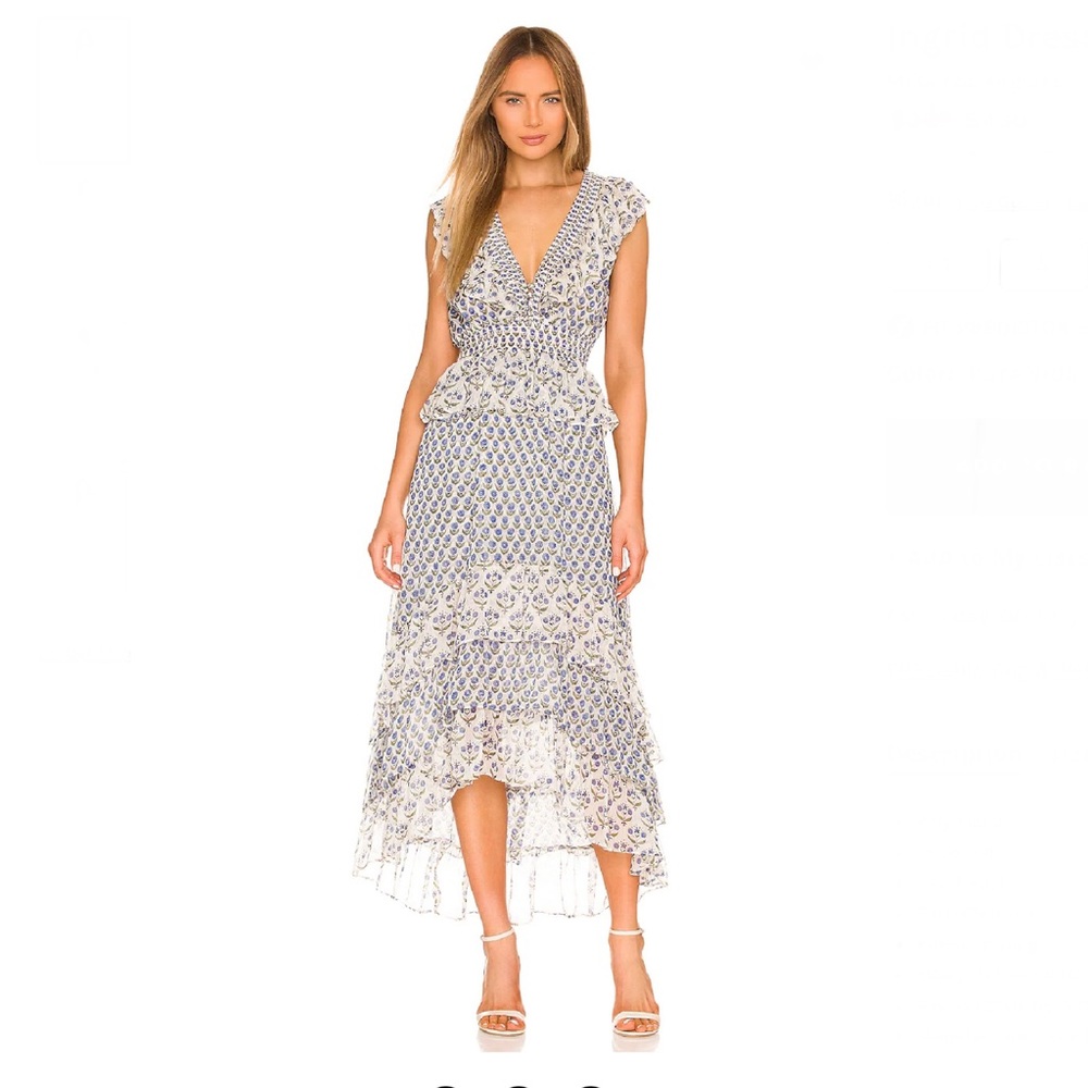 Misa Los Angeles Ingrid MIDI Dress NWT
